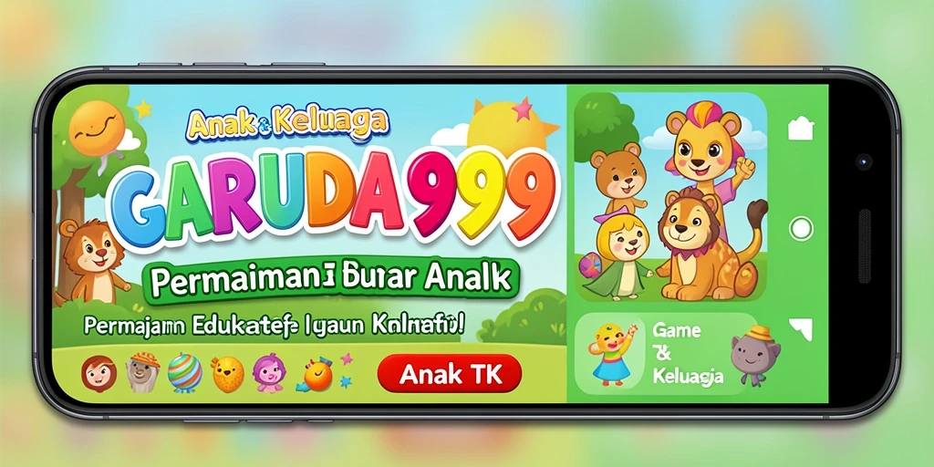 Tampilan antarmuka GARUDA999 yang interaktif untuk permainan anak.