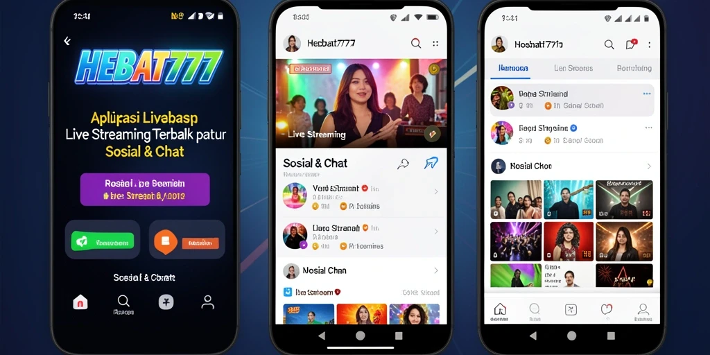 Antarmuka HEBAT777 yang menarik untuk siaran langsung dan interaksi.