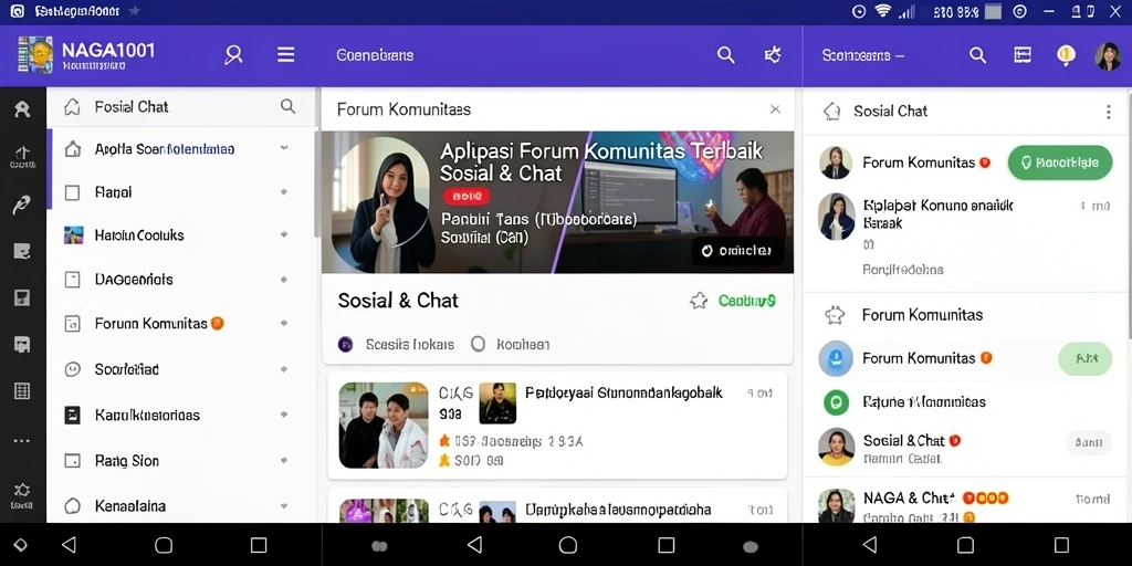 Tampilan antarmuka pengguna NAGA1001 yang interaktif dan menarik.