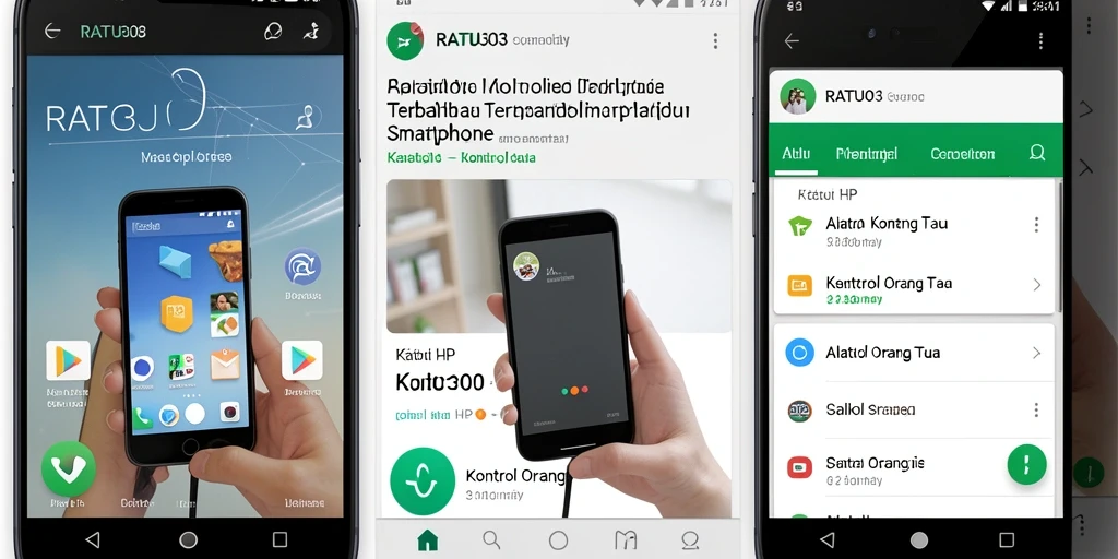 Antarmuka pengguna RATU303 untuk kontrol orang tua yang mudah digunakan.