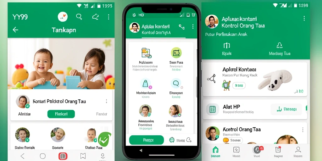 Antarmuka Y89 yang intuitif dan mudah dipahami untuk kontrol orang tua.