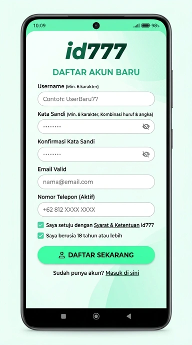 Panduan Lengkap Registrasi Akun id777 untuk Pengguna